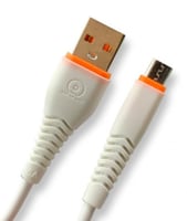 كيبل شحن يو اس بي الى ميكرو 1 متر ابيض