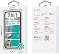 حافظة ديفيا 2 في 1 رقيقة جدا من الزجاج المقسى لايف...