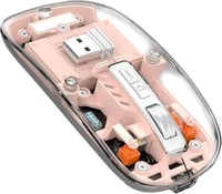 ماوس العاب لاسلكي شفاف بلوتوث بتصميم عصري