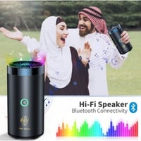 مبخرة كهربائية قابلة للشحن مع مكبر صوت مدمج مزودة...