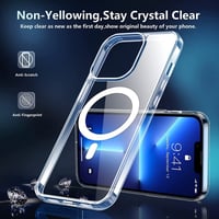 جراب شفاف كريستالي لهاتف آيفون 13 ، حماية كاملة من...