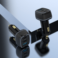 شاحن سيارة بقوة 115 W منفذين PD و منفذ USB من ديفي...