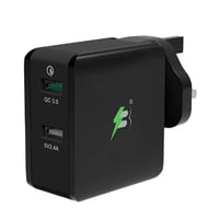 شاحن جداري سبارك بيري بمنفذين 30 وات (أسود و أبيض)