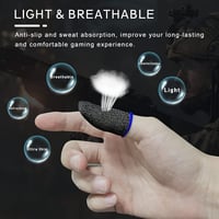 مجموعة واقيات اصابع مضادة للتعرق، قفازات ابهام مصن...