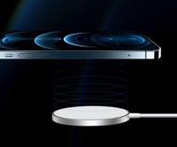 ديفيا شاحن لاسلكي مغناطيسي ، يدعم شحن Qi