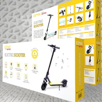 سكوتر كهربائي ذكي بسرعة 28 كم /ساعة مزود باضاءه وس...