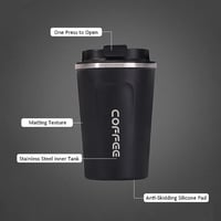 كوب القهوة من الستانلس ستيل بسعه 380 مل