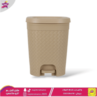 سلة مهملات دعاس بلاستيك 15لتر بيج محبب