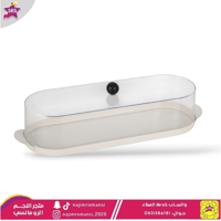 صواني تقديم بيضاوي بغطاء سكري