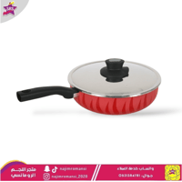 مقلاة تيفال عميقة تيمبو بغطاء مقاس 26