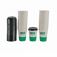 اكواب ورقية 12 أونز بغطاء