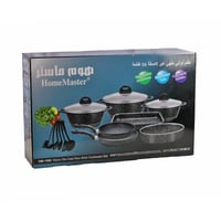 طقم قدور جرانيت 16 قطعة هوم ماستر