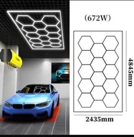 ضؤ سقف LED على شكل خلية نحل اضاءة ابيض