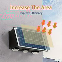 انارة جدارية 3 لون طاقة شمسية