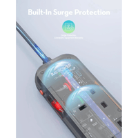 توصيلة راف باور 4 منافذ بقوة 3150 واط - رمادي