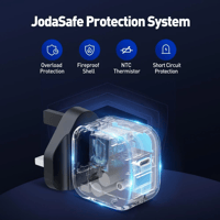 شاحن جداري JODA DICE بقوة 30 واط منفذ تايب سي - اس...