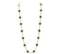 عقد 20 وردة فينتيج الهامبرا حجر الملاكيت من فان كل...