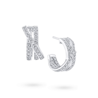 حلق Crossover Diamond من هاري وينستون الماس صناعي