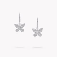 حلق Pavé Butterfly ميني من جراف