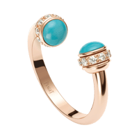 خاتم Possession open مع حجر روز قولد من بياجيه