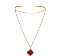 عقد فنتيج الهامبرا Carnelian من فان كليف