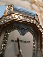 ساعة Harry Winston Emerald ستيل روز مع الماس