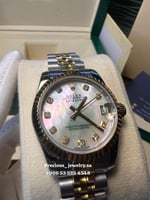 ساعه روليكس ستيل مع الماس