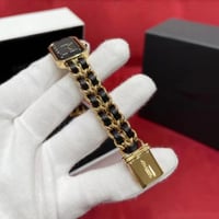 ساعة شانيل بلاك اند قولد ستيل مطلي