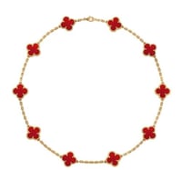 عقد 10 وردات فينتيج الهامبرا حجر Carnelian