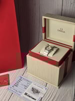 ساعه أوميغا فل دايموند صدف طبيعي و ستيل فل دايموند...