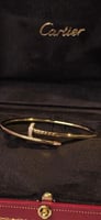 اسوره كارتييه المسمار هاف دايموند ذهب اصفر مقاس 15...
