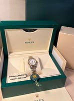 ساعة رولكس ستيل ومينا ابيض
