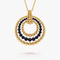 عقد بيرليه كولور مع حجر Onyx