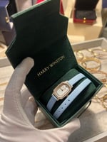ساعة Harry Winston Emerald ستيل روز مع الماس