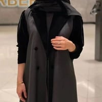 عبايه مخمل قطيفه لون اسود