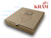 كرتون بيتزا وسط مطبوع- ربطة 50 حبة