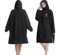 منشفة شاطئ شتوية ازرق - L