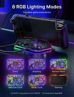 وصلة تايب سي 12in1 باضاءة RGB و تدعم 4K 120Hz وهيك...