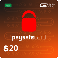 بطاقة باي سيف كارد 20 دولار سعودي - Paysafe Card