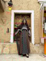 فستان يوم التأسيس بني "ثلاث قطع"