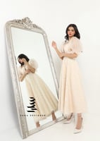 فستان بيج بتطريز كامل