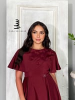 فستان عنابي