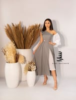 فستان رمادي