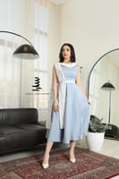 فستان سماوي مع تطريز