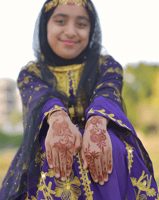 نشل بشت فاخر يوم التأسيس باللون البنفسجي