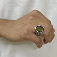 خاتم رجالي فضه حجر سلطانيت متغير الالوان