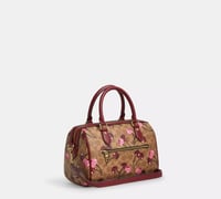 Rowan Satchel Bag In Signature Canvas With Cherry...