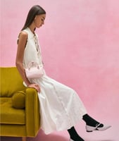 Sammie Knotted-Handle Tote Bag - Cotton Candy Pink