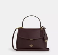 Emory Top Handle Bag smooth leather/Gold/Espresso