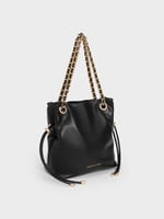 Arya Braided-Strap Double-Handle Crossbody Bag - B...